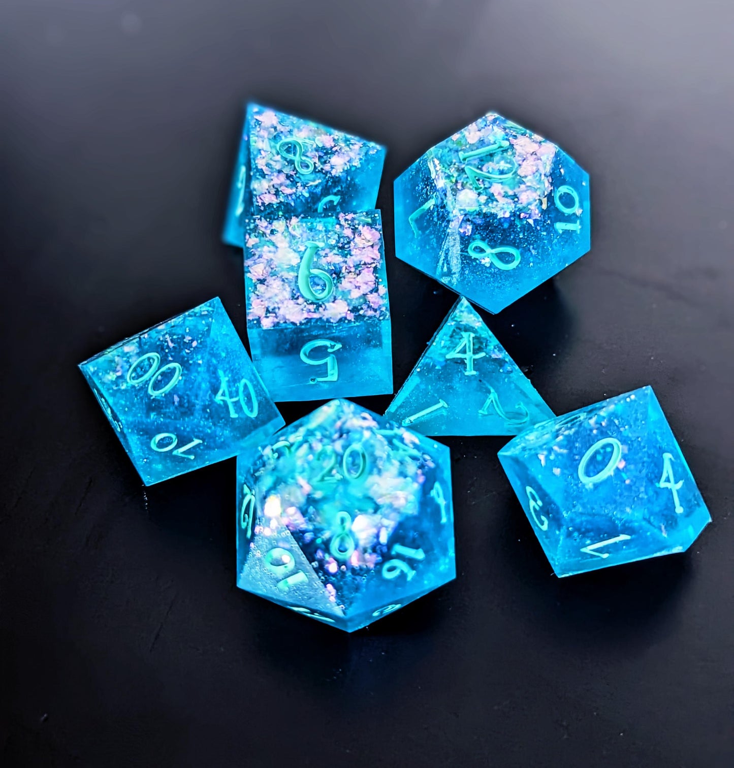 Nordic Seas dice set for D&D Dungeons and Dragons Pathfinder
