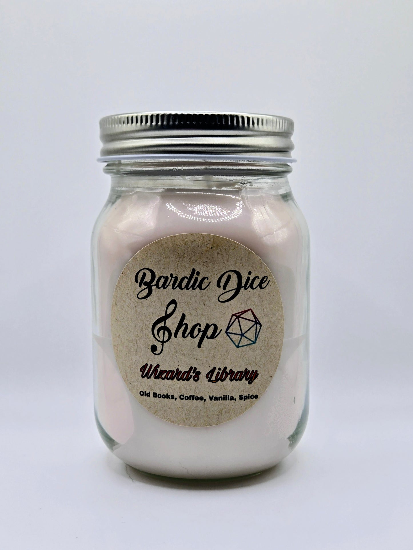 Loot Candle || Wizard's Library Soy Wax Candle - with or without mystery dice