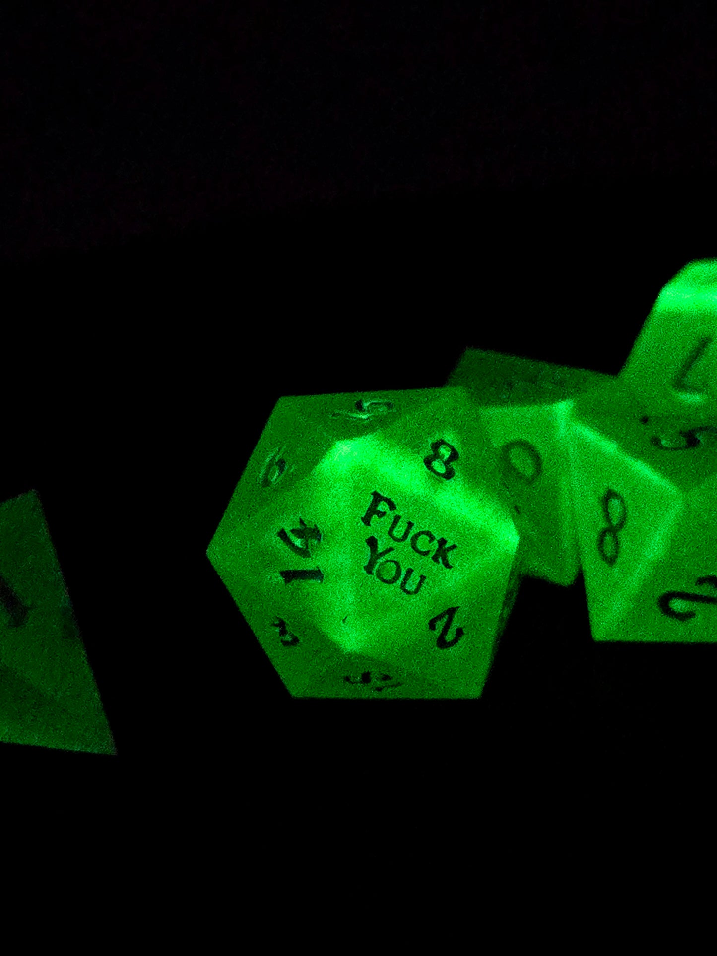 Radiation - Glow in the Dark Dice Set for D&D and TTRPGs