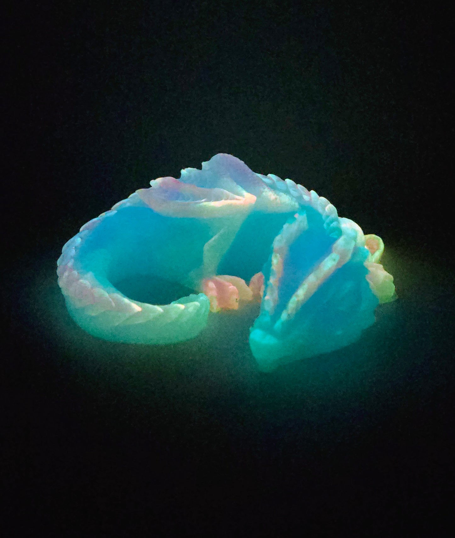 "Lumi" - Glow-in-the-Dark Dragon Dice Jail