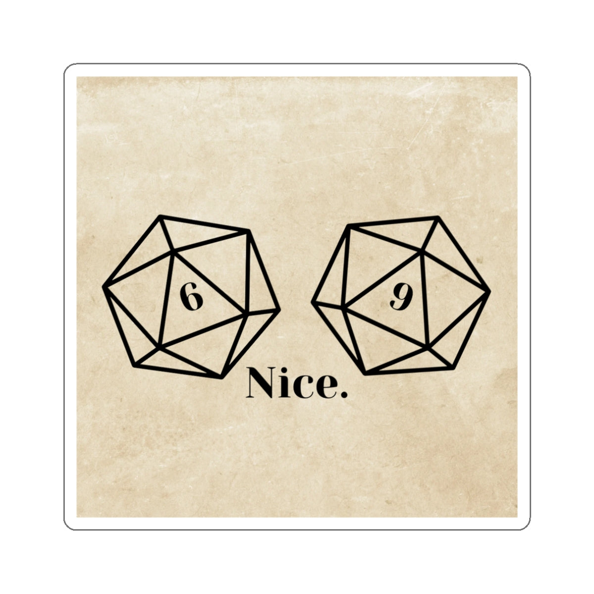 Nice. D20 Sticker