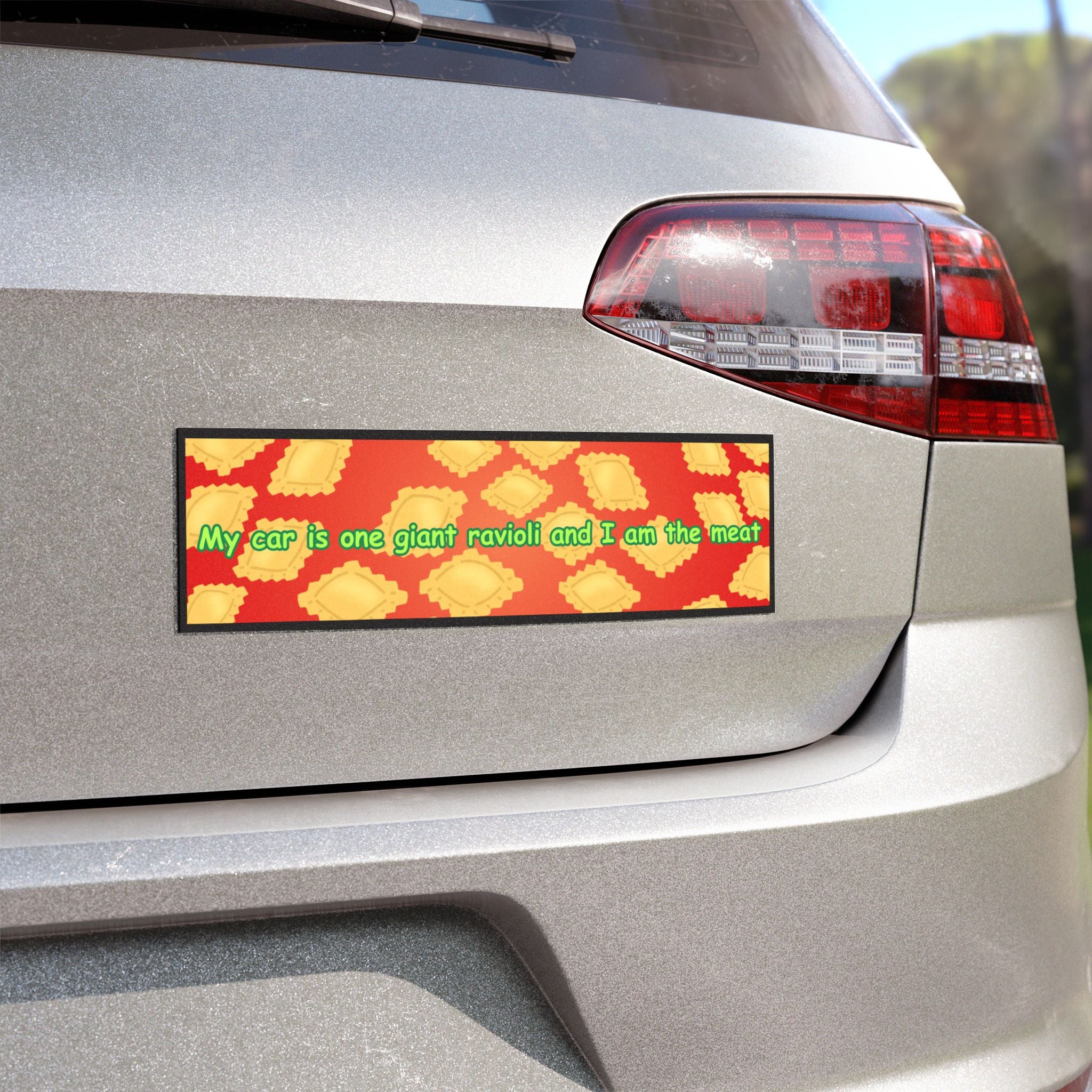 My Car is a Ravioli Bumper Magnet