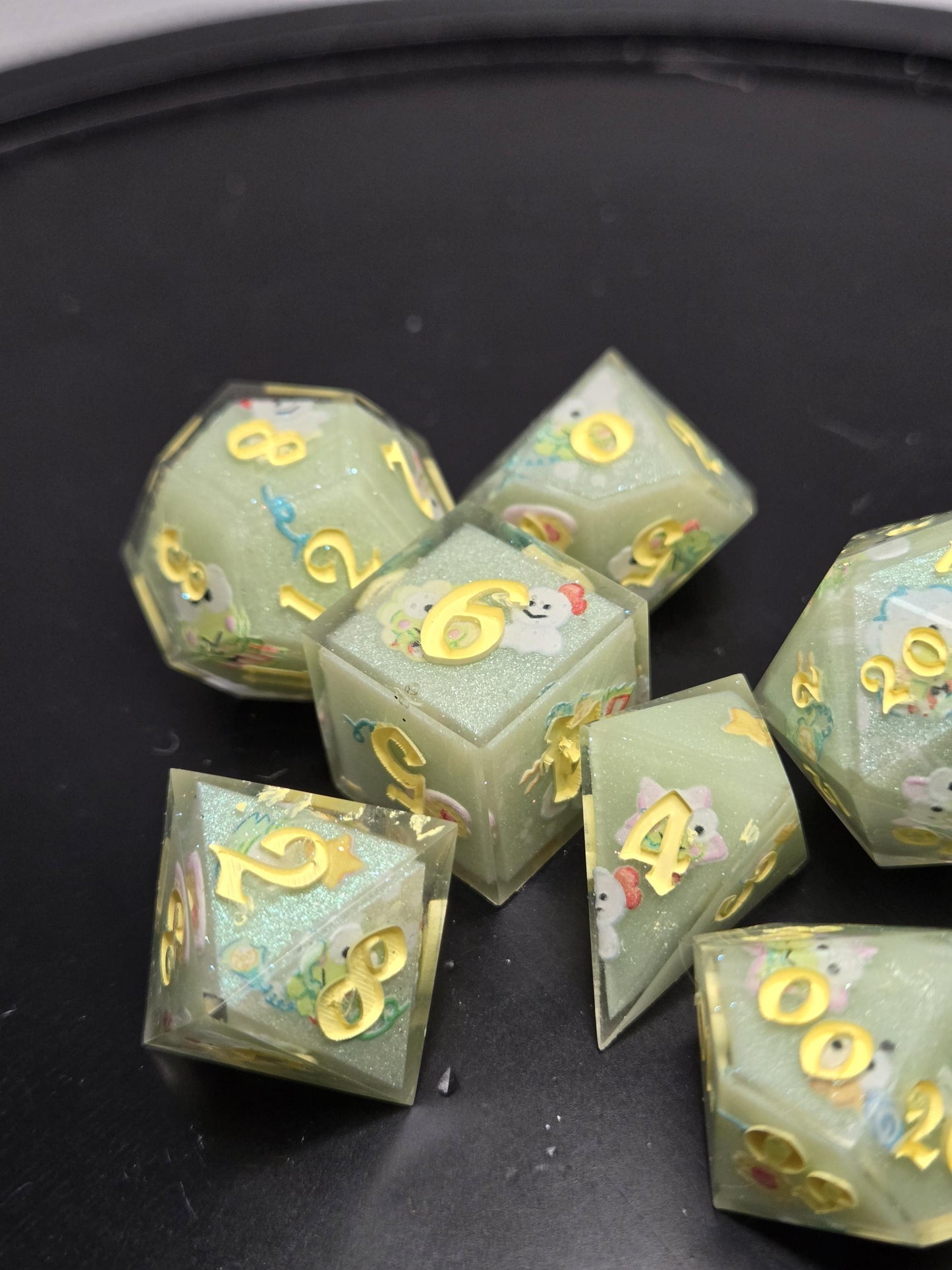 Kerkerokerropi Dice Set for D&D TTRPG Warhammer 40K Pathfinder