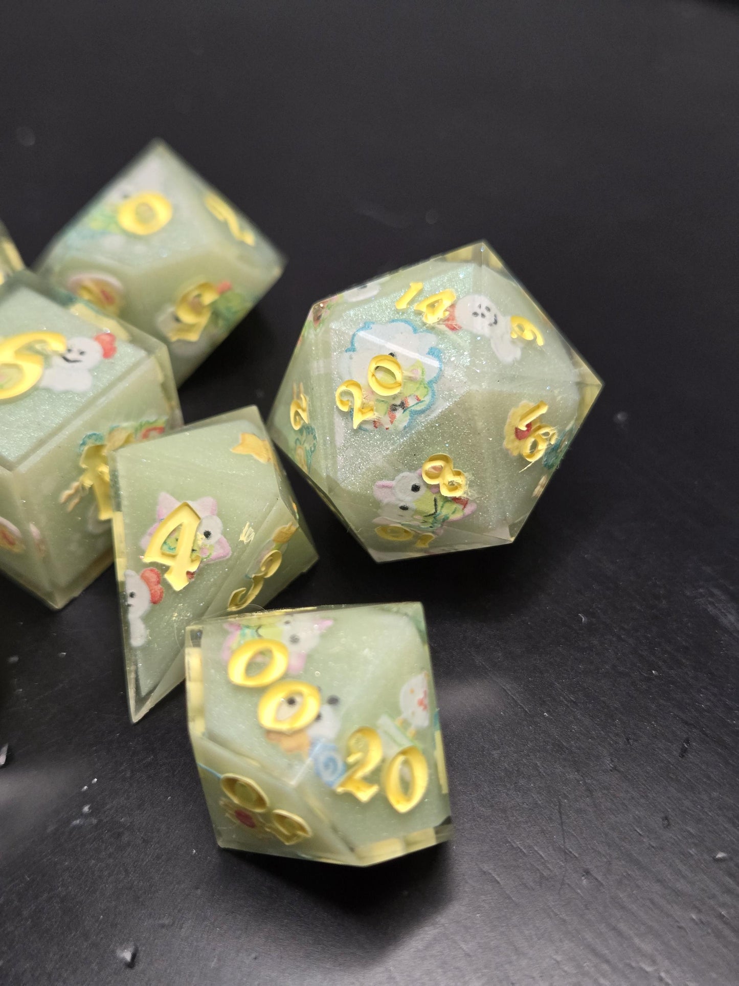 Kerkerokerropi Dice Set for D&D TTRPG Warhammer 40K Pathfinder