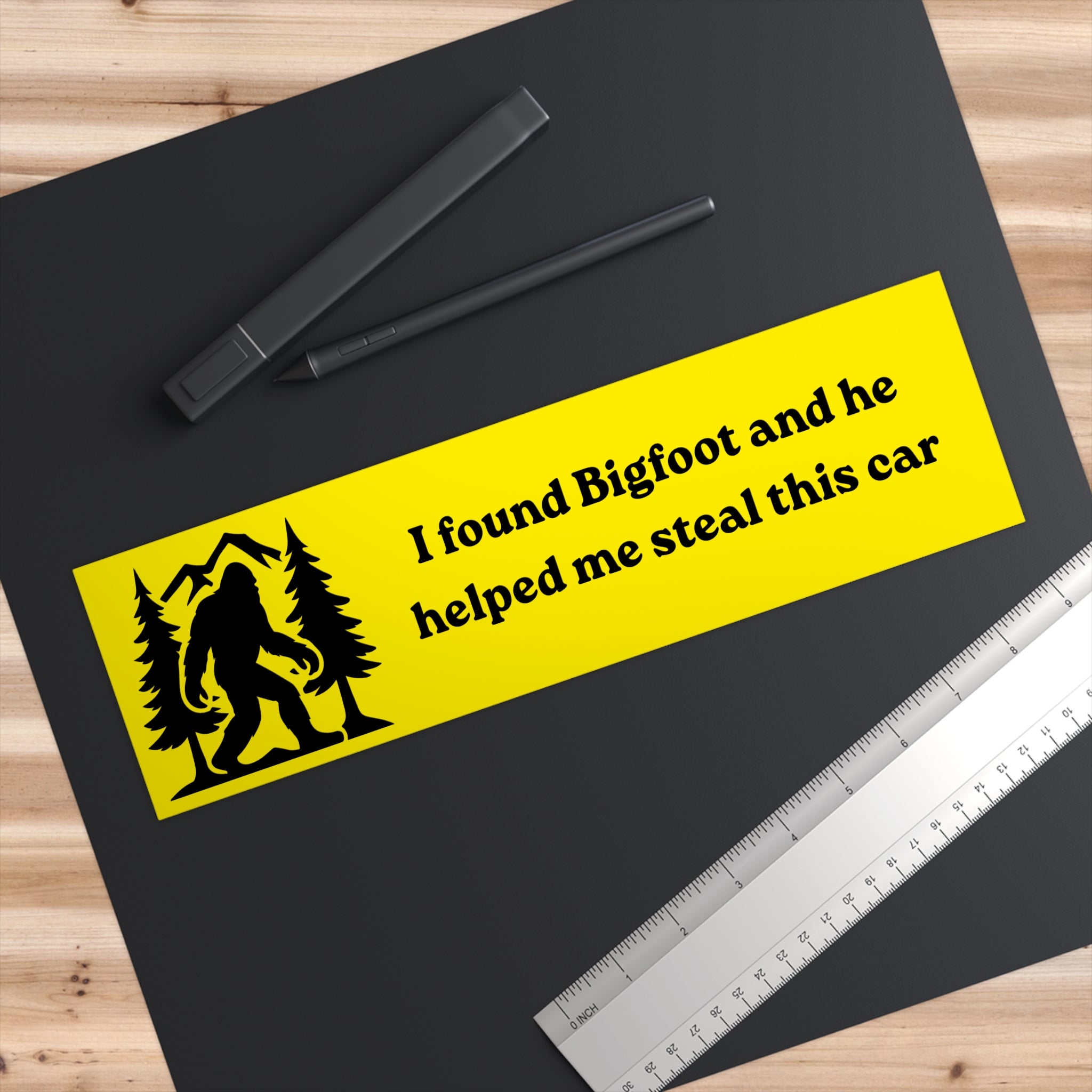 I Found Bigfoot Bumper Sticker