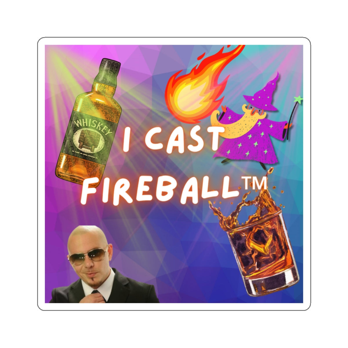 I cast Fireball™ sticker