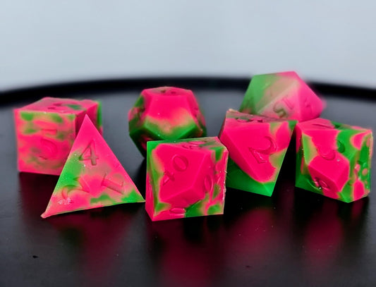 Popular - "Wicked"-Inspired Squishy Dice Set for Dungeons and Dragons D&D Pathfinder