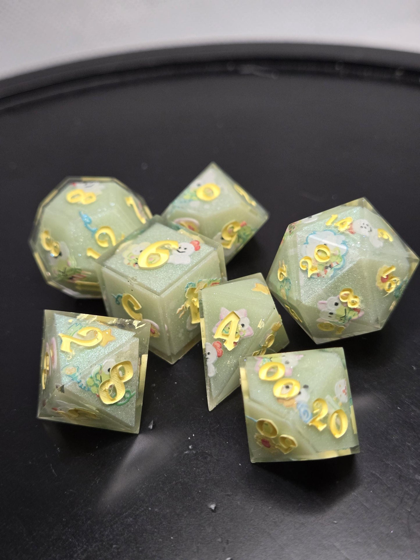 Kerkerokerropi Dice Set for D&D TTRPG Warhammer 40K Pathfinder