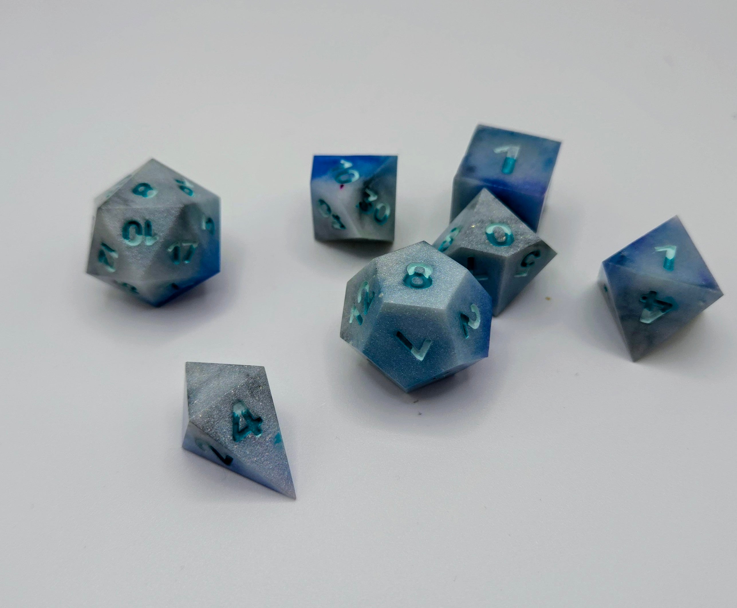 Poseidon’s Stormy Seas Dice Set - Greek Mythology Collection