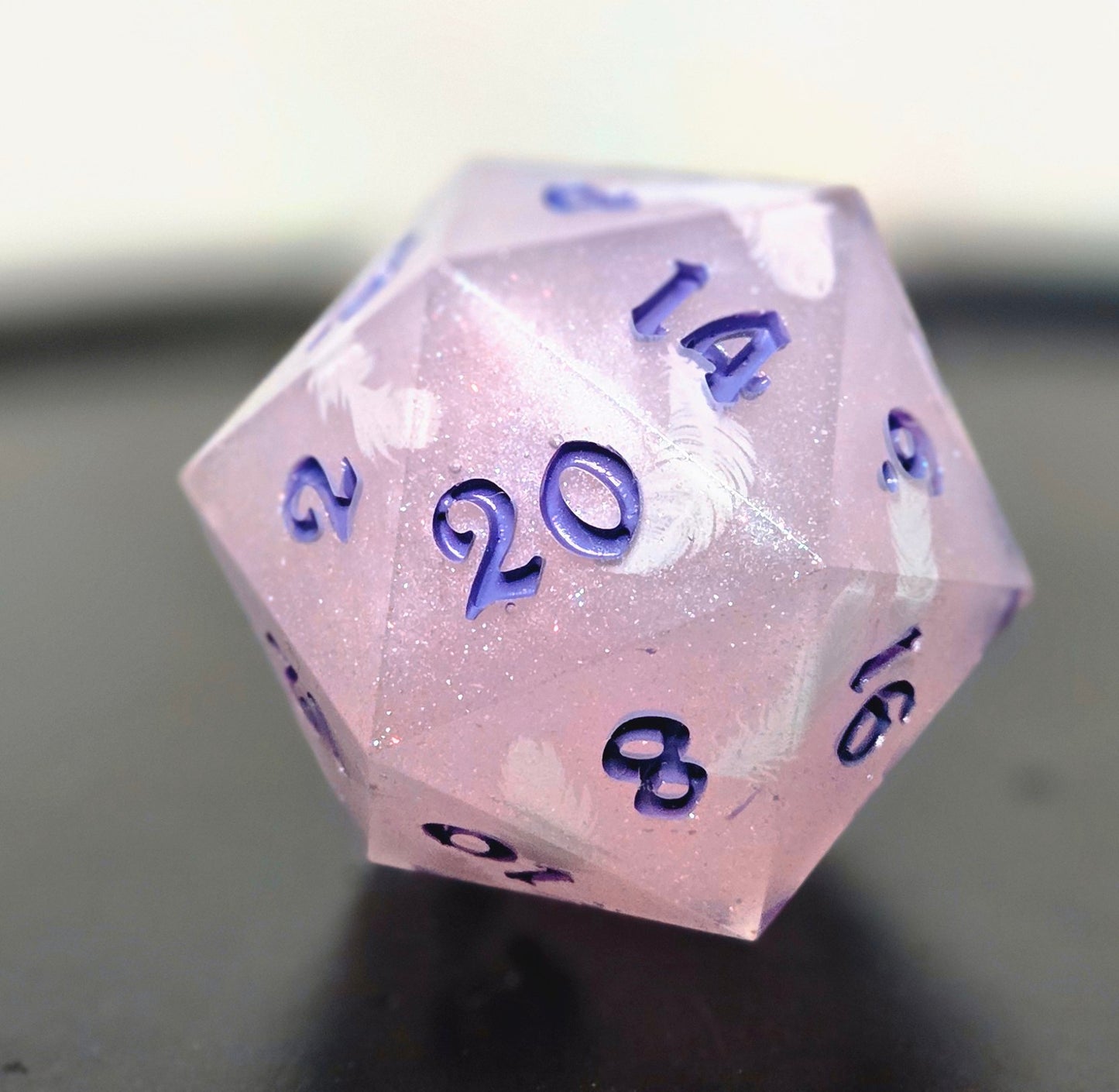 Feather Fall - Chonky D20 35mm for D&D and TTRPGs
