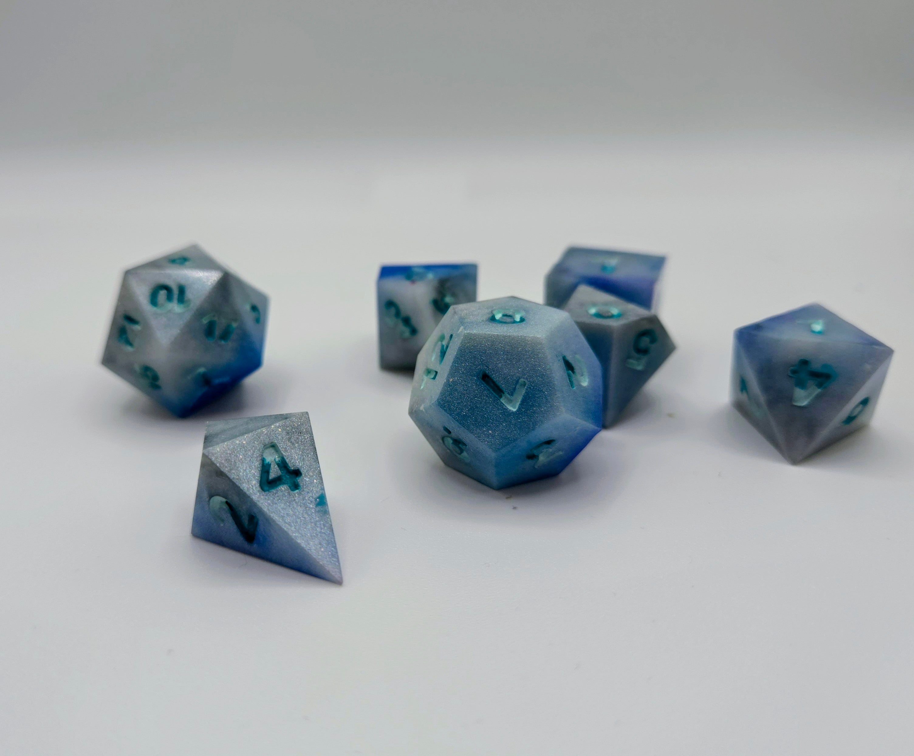 Poseidon’s Stormy Seas Dice Set - Greek Mythology Collection