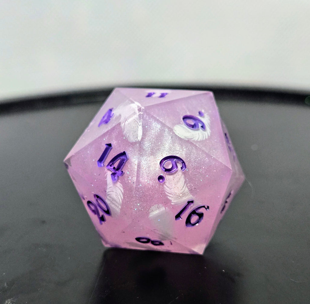 Feather Fall - Chonky D20 35mm for D&D and TTRPGs