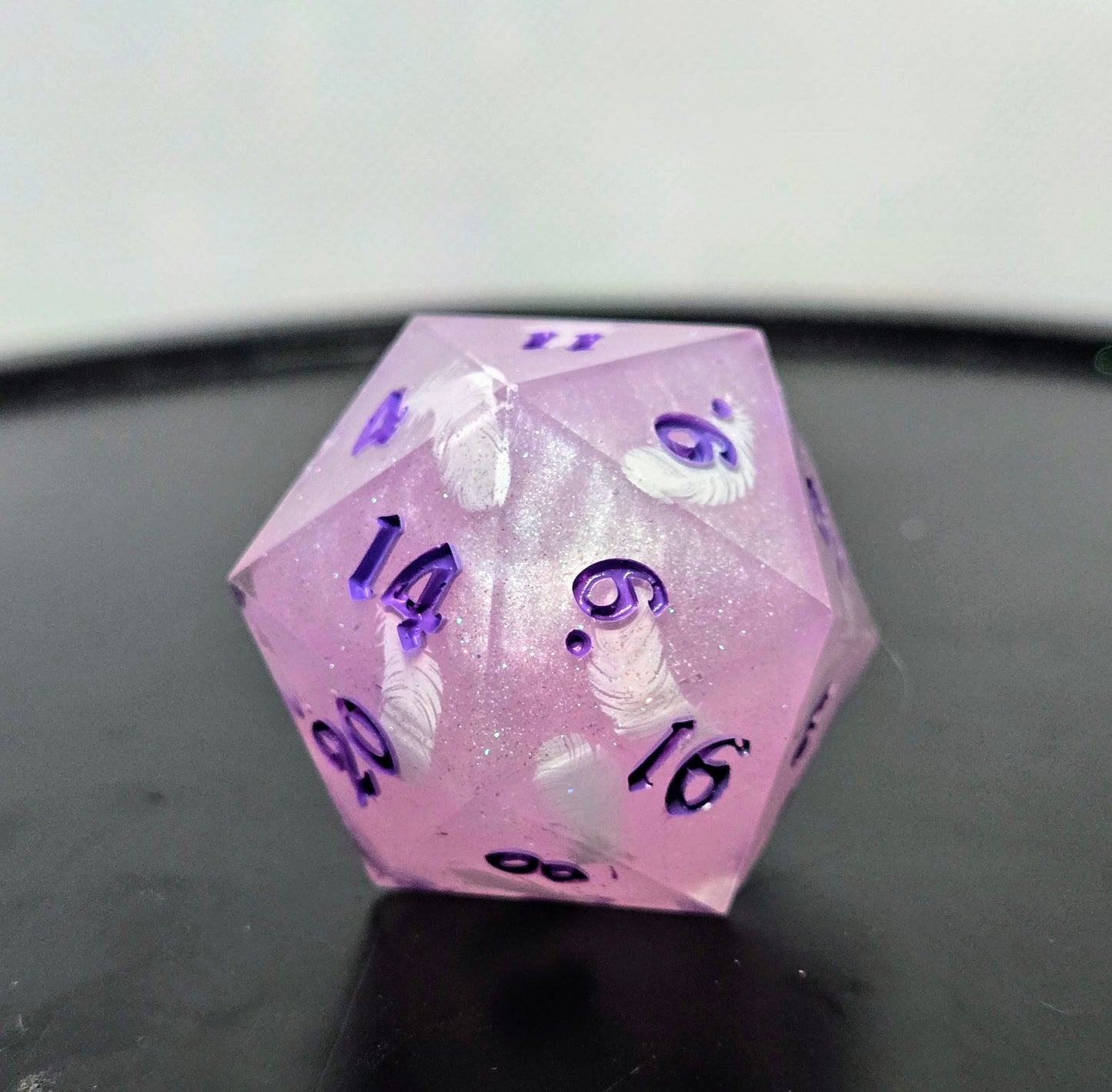 Feather Fall - Chonky D20 35mm for D&D and TTRPGs