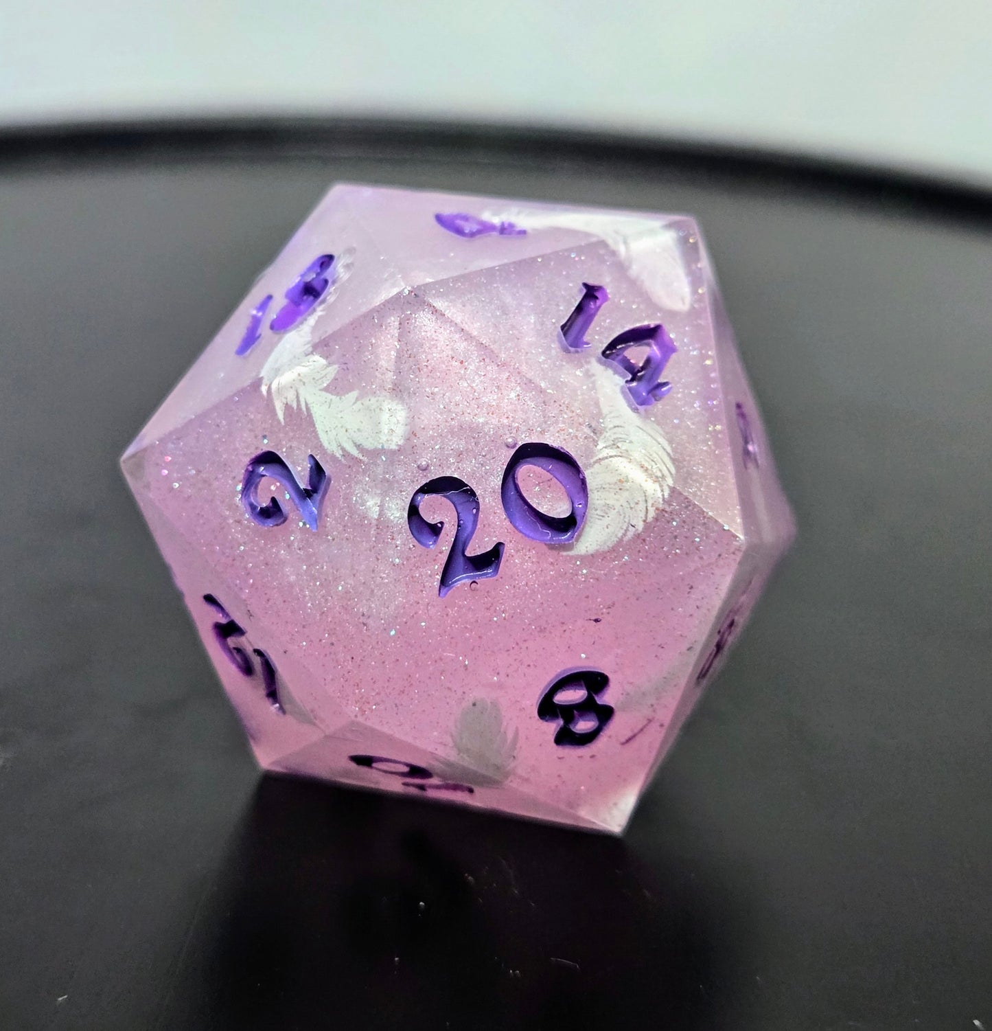 Feather Fall - Chonky D20 35mm for D&D and TTRPGs
