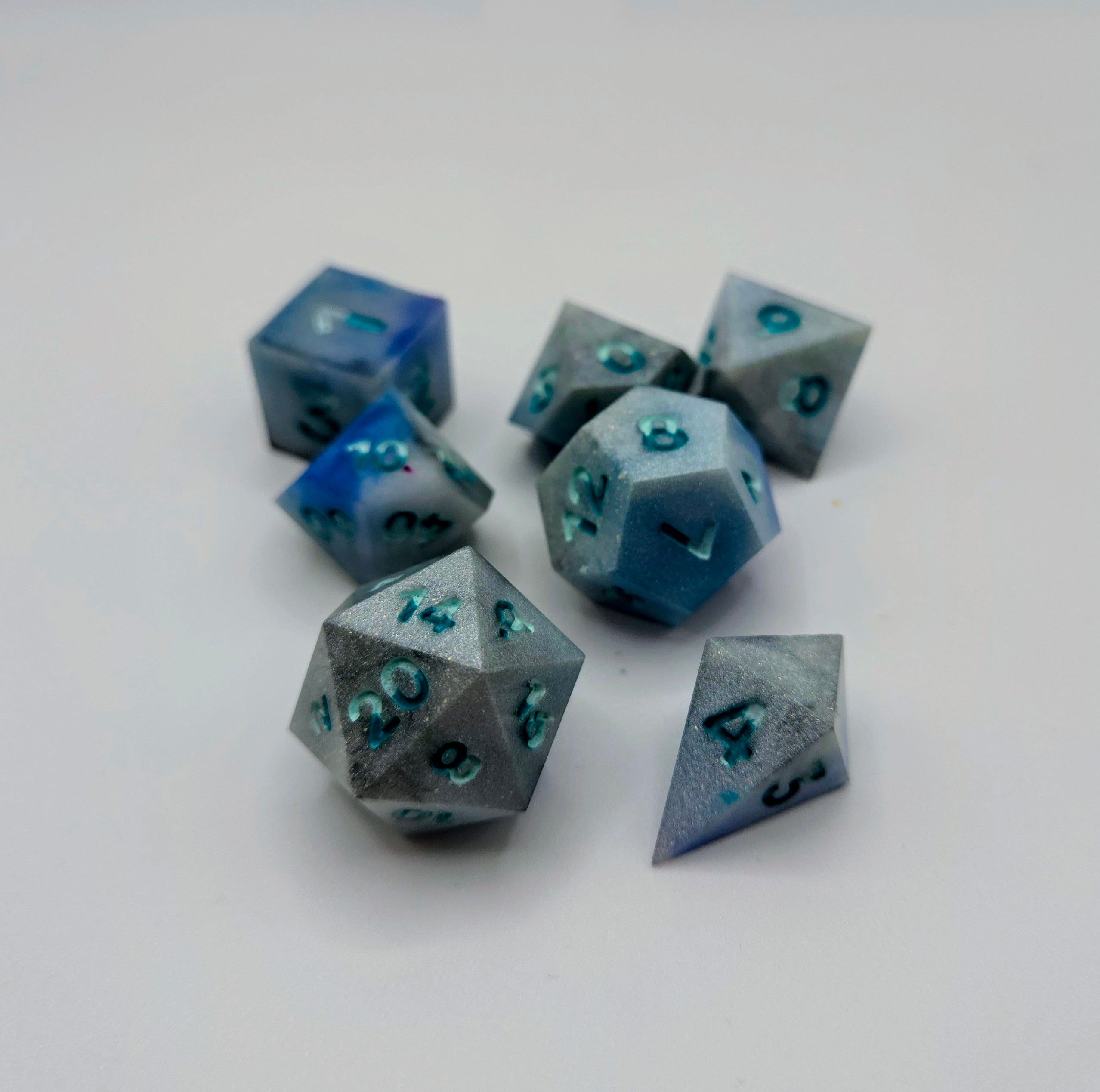 Poseidon’s Stormy Seas Dice Set - Greek Mythology Collection