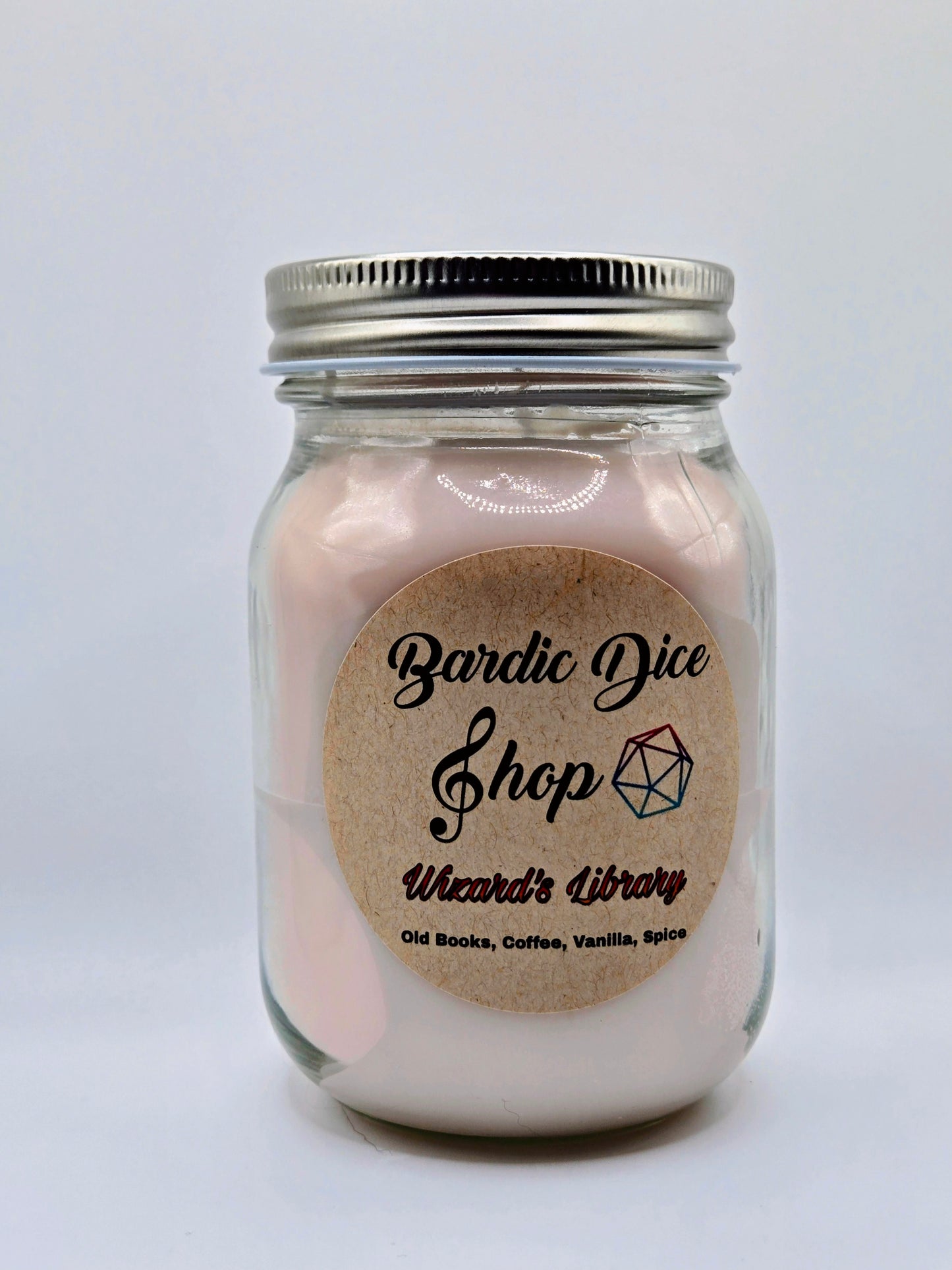 Loot Candle || Wizard's Library Soy Wax Candle - with or without mystery dice