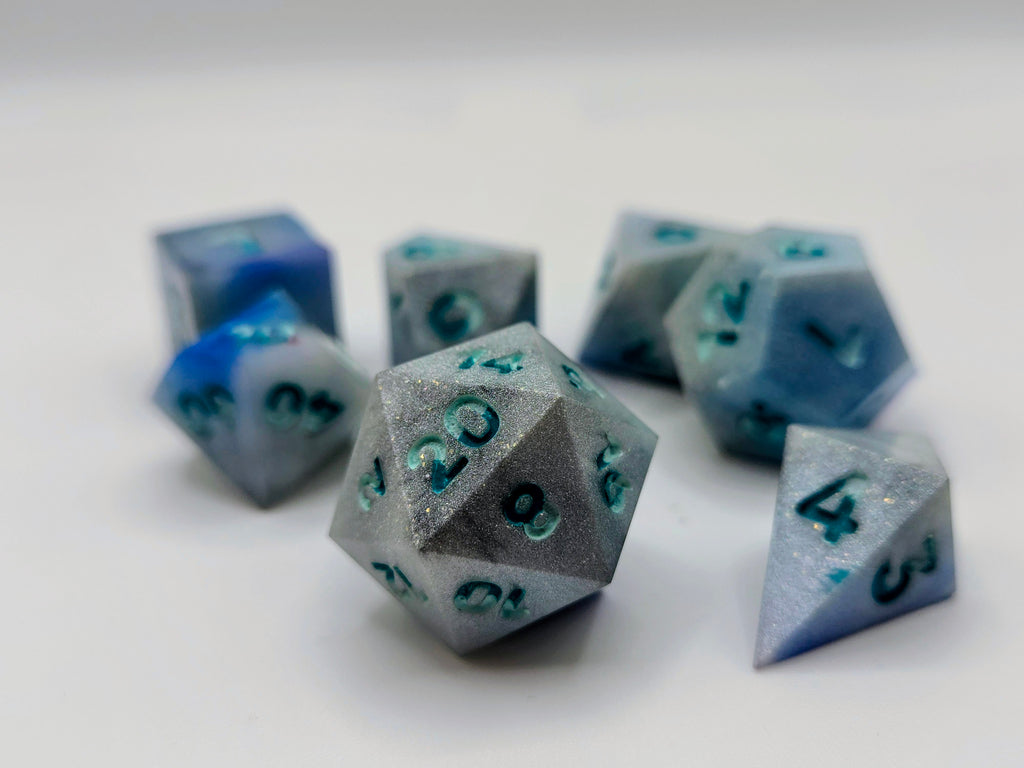 Poseidon’s Stormy Seas Dice Set - Greek Mythology Collection