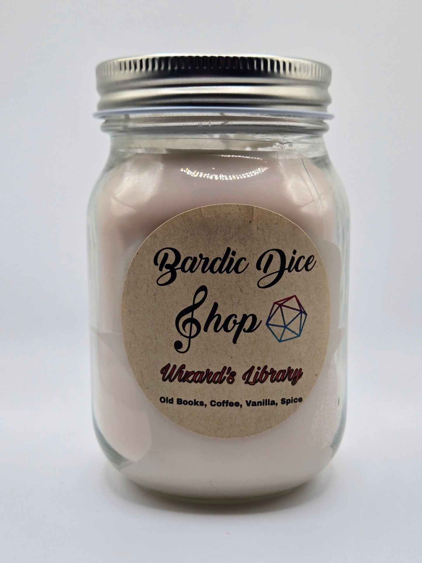 Loot Candle || Wizard's Library Soy Wax Candle - with or without mystery dice